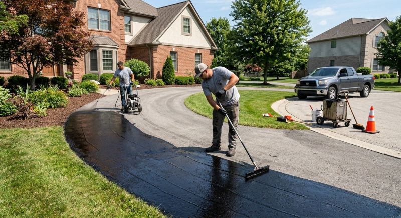 Hot Tar Driveway Sealing in Sarasota, FL
