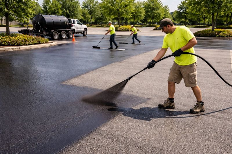 Parking Lot Sealcoating in San Antonio, TX