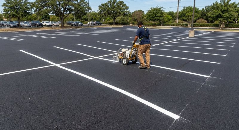 Church Parking Lot Striping in Suwanee, GA